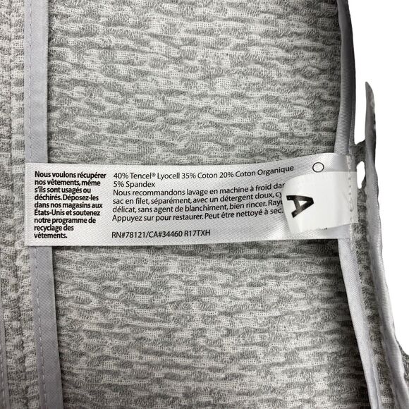 Eileen Fisher System Textural Cotton Tencel Stretch Jacket Gray White Size XS - Picture 10 of 11